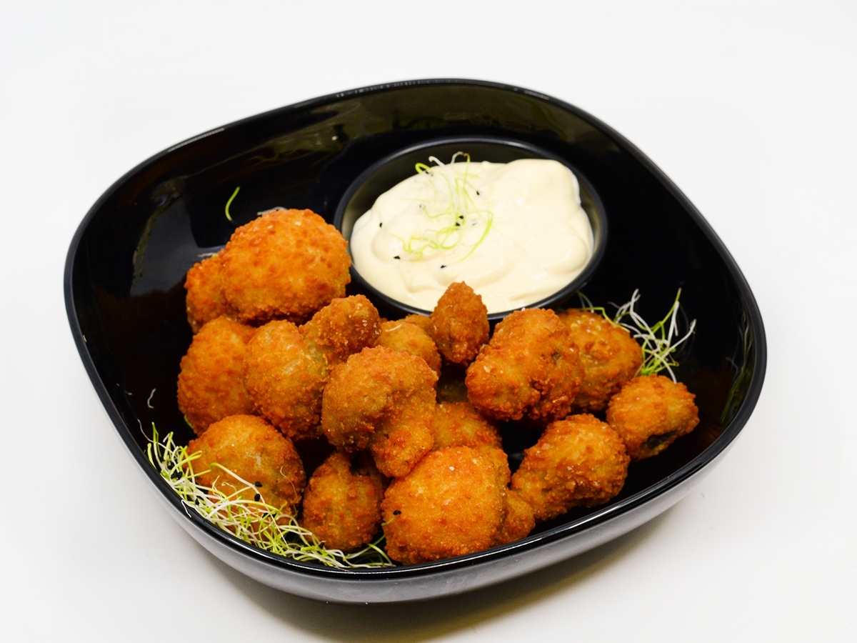 Rántott gomba tartárral Rántott gomba tartárral