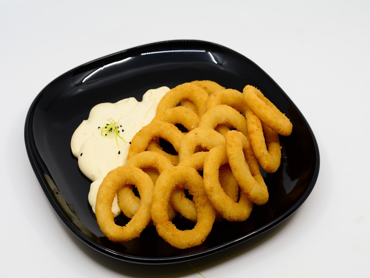 Fried onion ring tartare BREAD Fried onion ring tartare BREAD