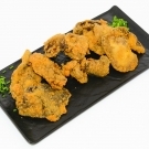 Rántott csirkemáj majonézes burgonyával